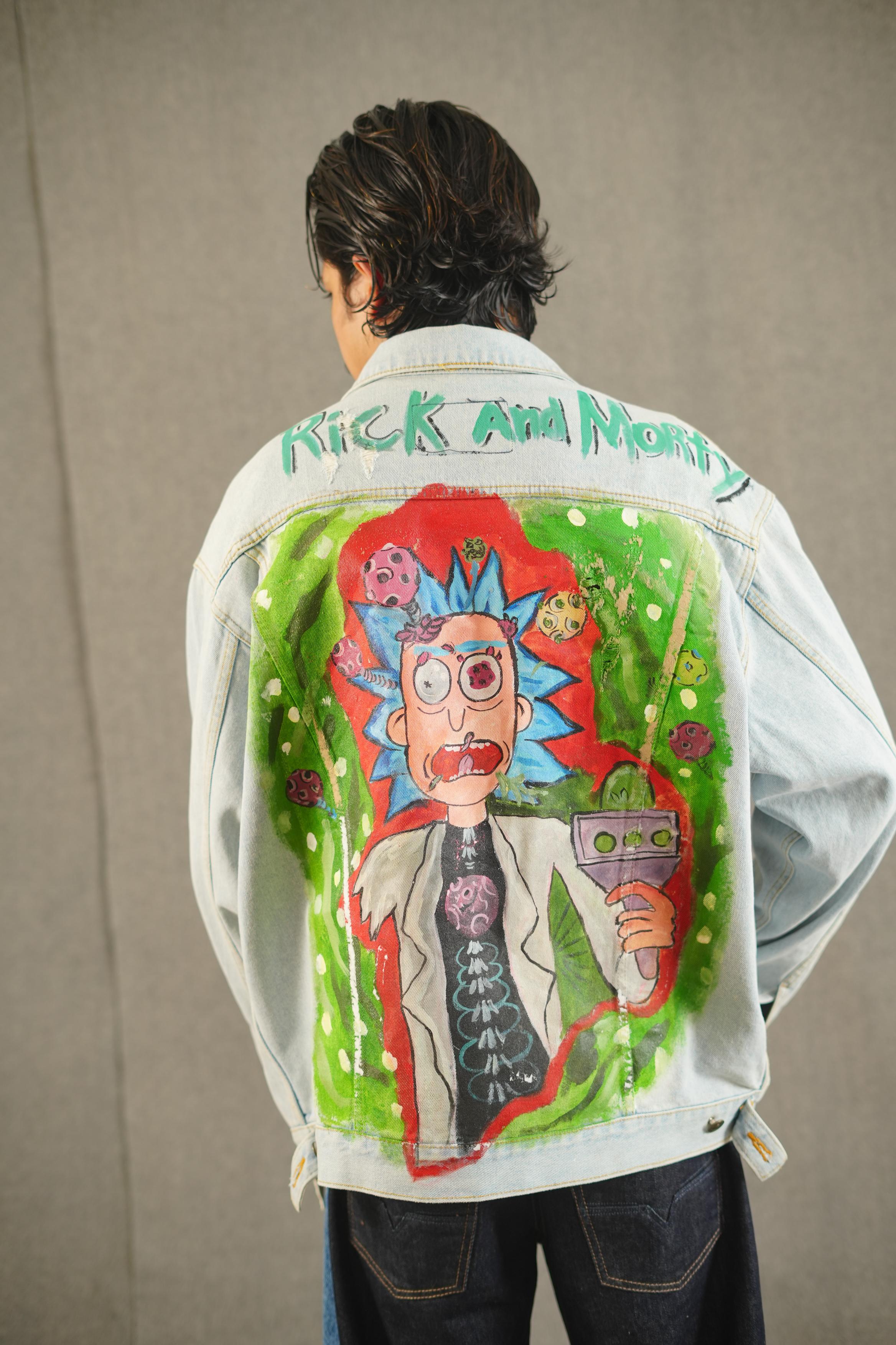 Rick Face Hand-Painted Jacket