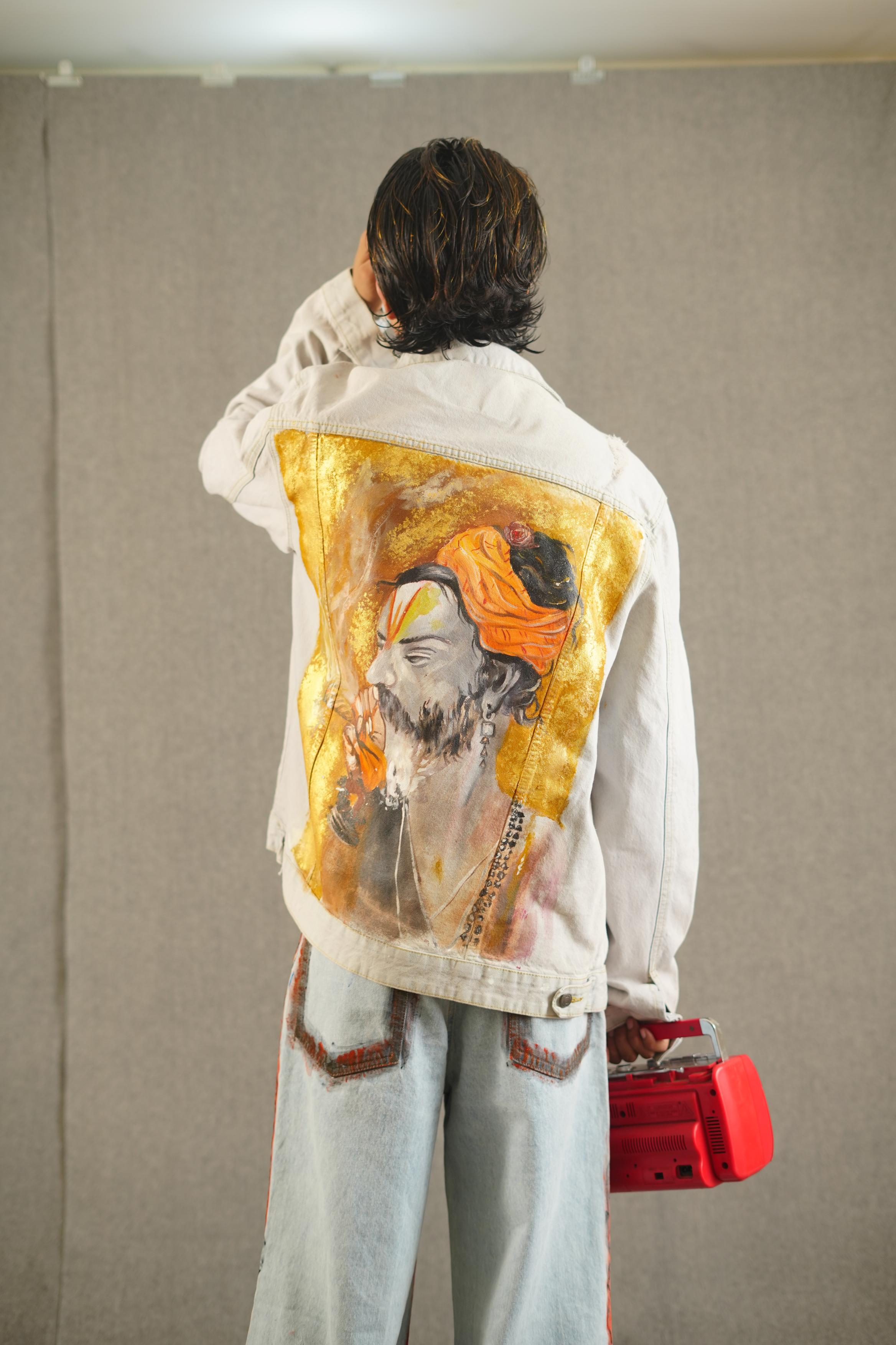 Artistic Baba Painted Jacket