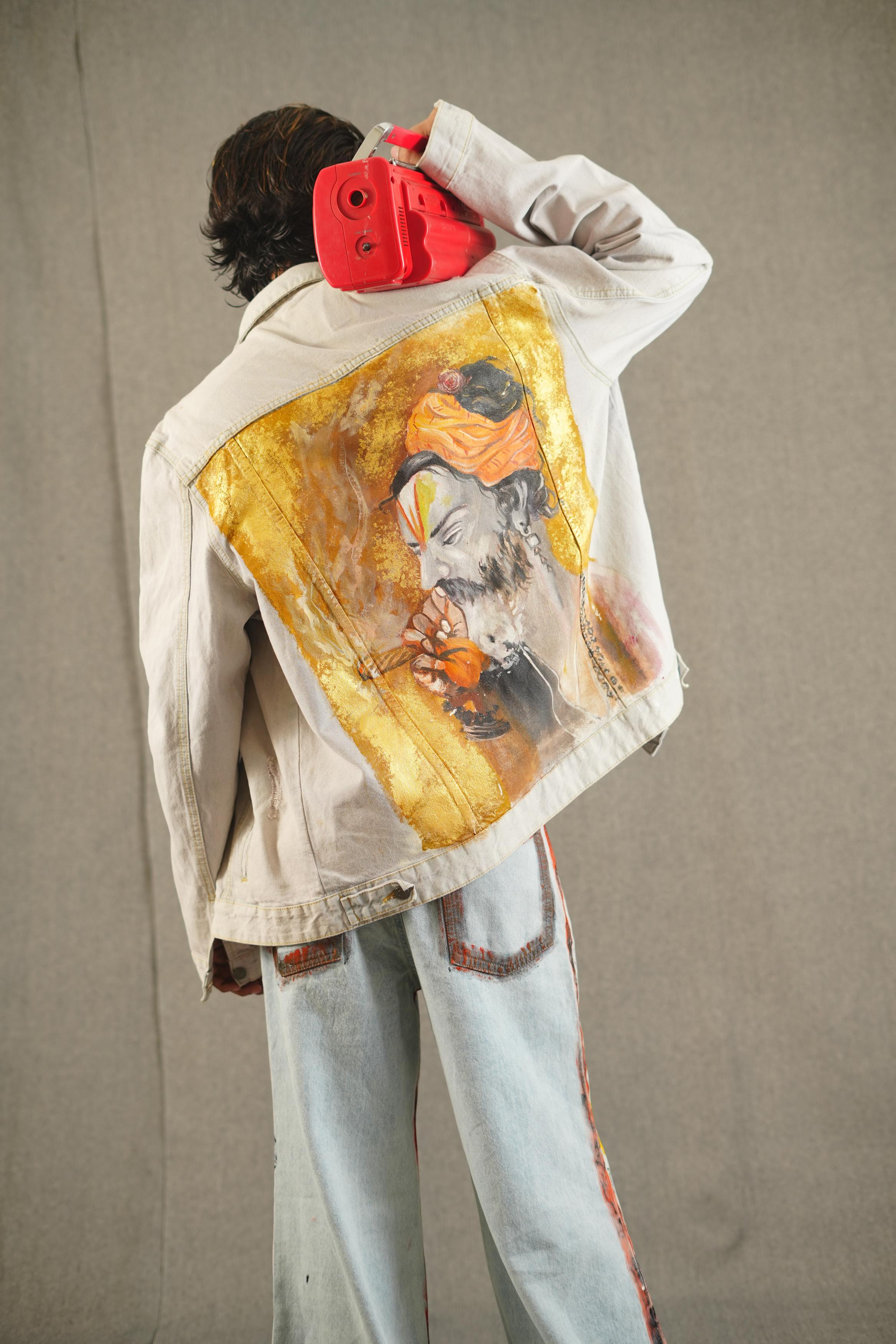 Artistic Baba Painted Jacket