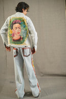 Frida Face Hand-Painted Jacket