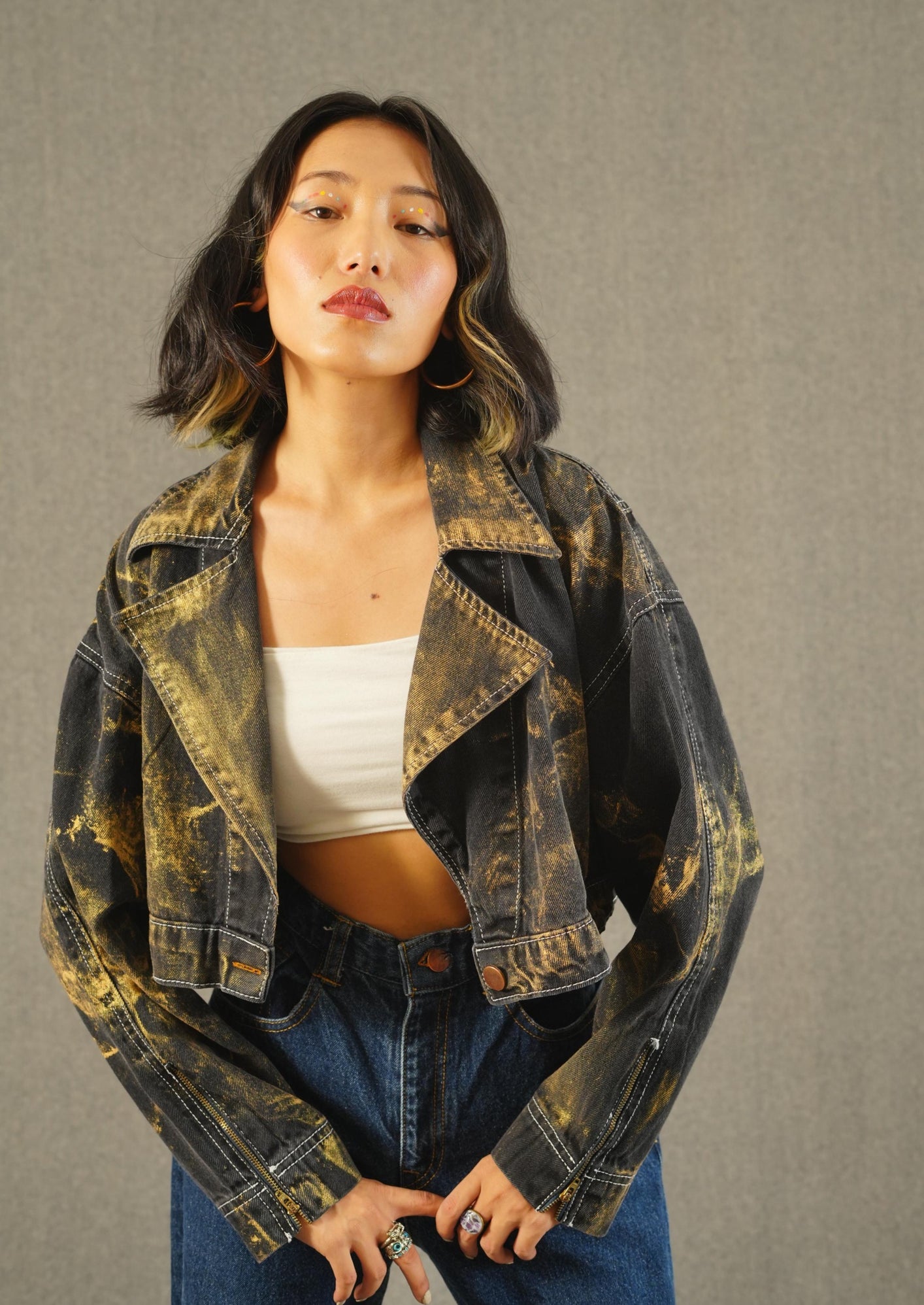 Gilded Rebel Crop Jacket