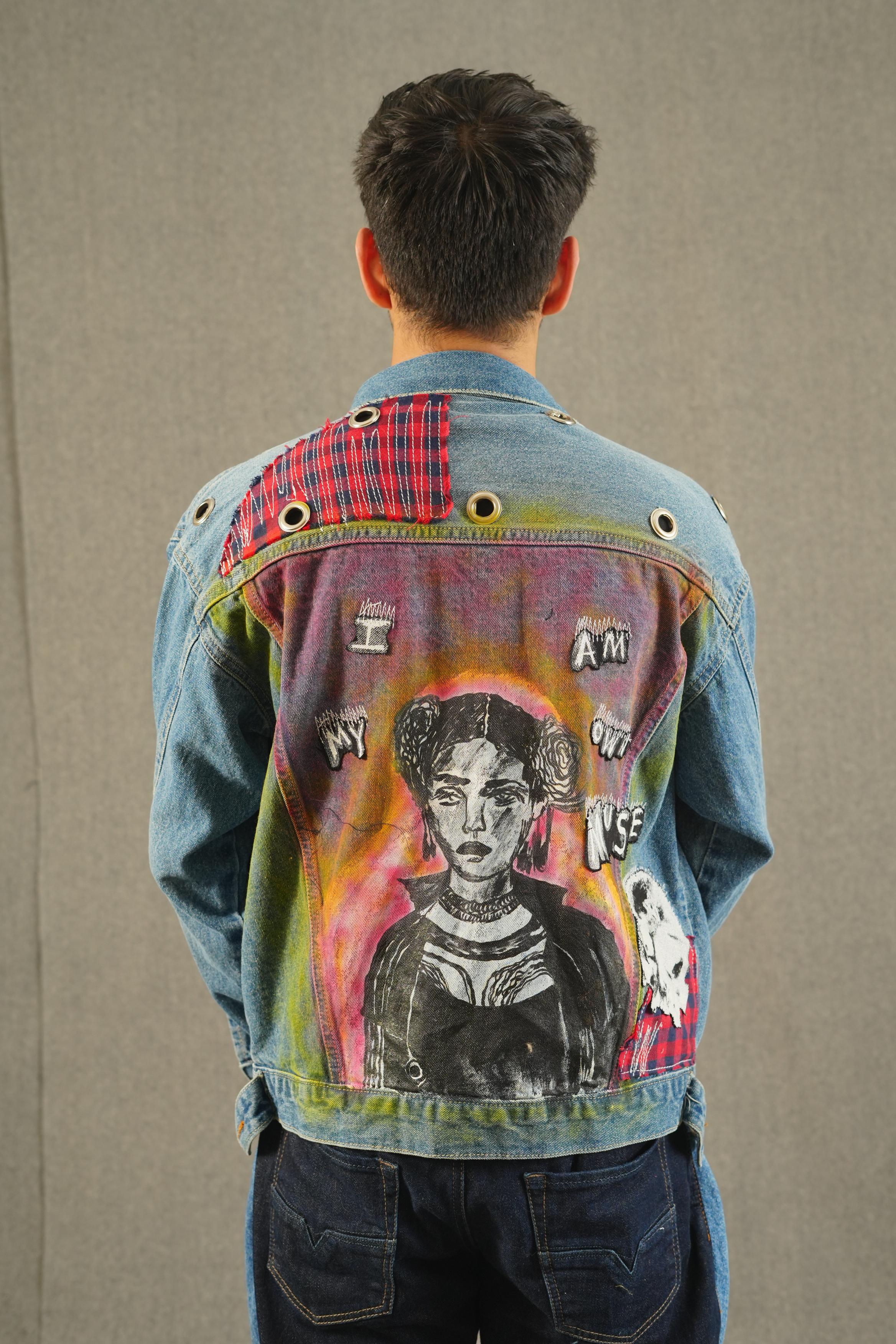 Gothic Frida Hand Painted Jacket