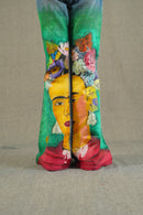 Boho Chic Frida Flare Hand painted Jeans