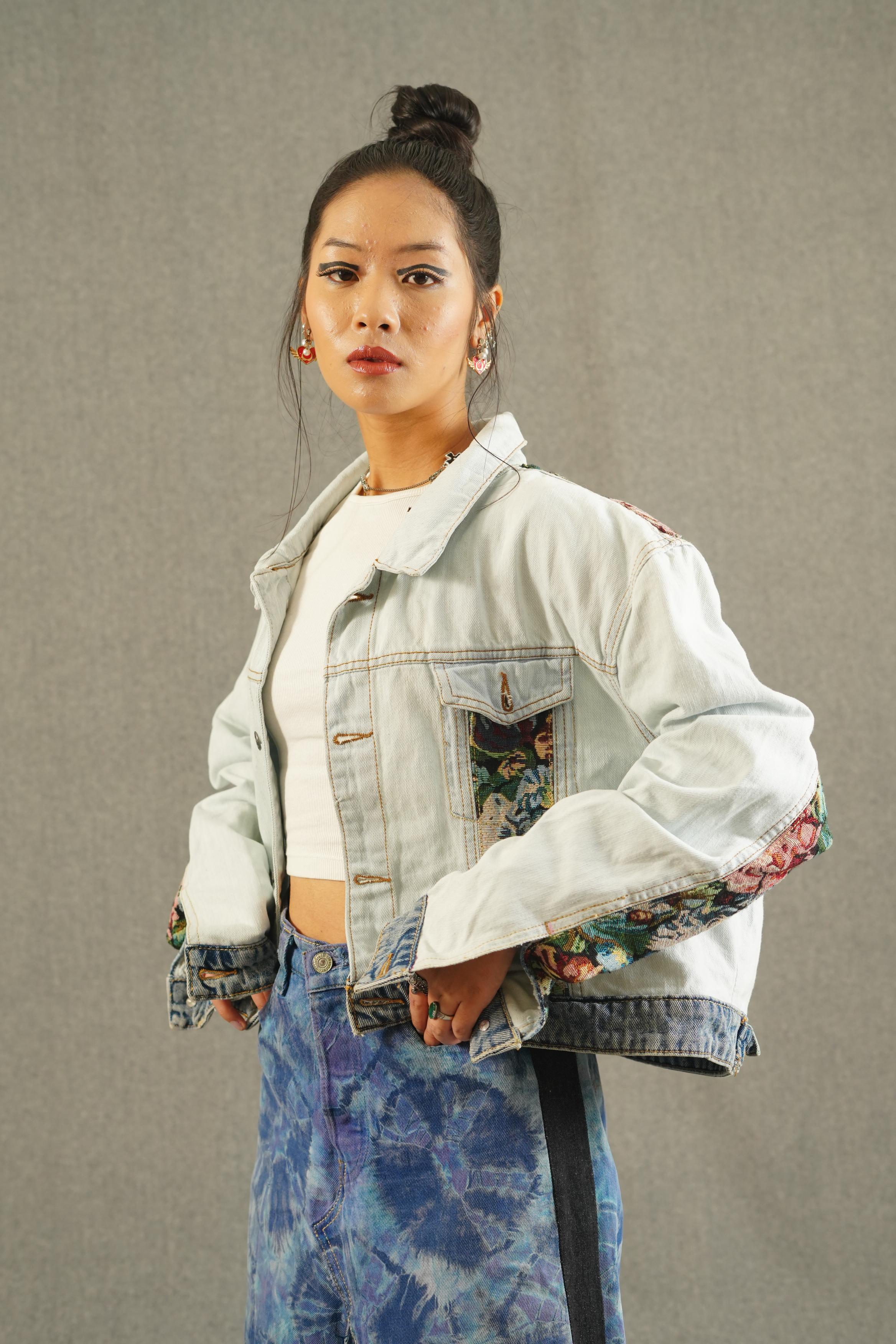 Deconstructed Women’s Pearl Crop Jacket