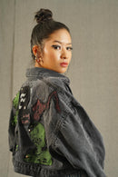 Love-struck Rebel Patchwork Crop Jacket