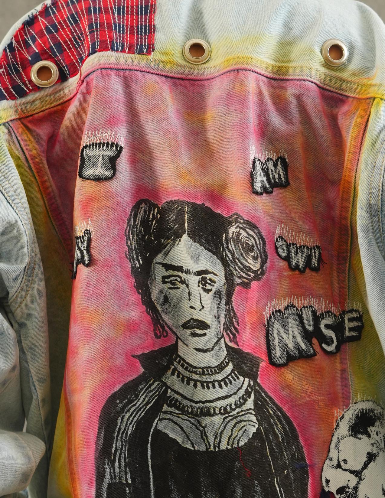 Mystic Muse Screen printed Frida Jacket